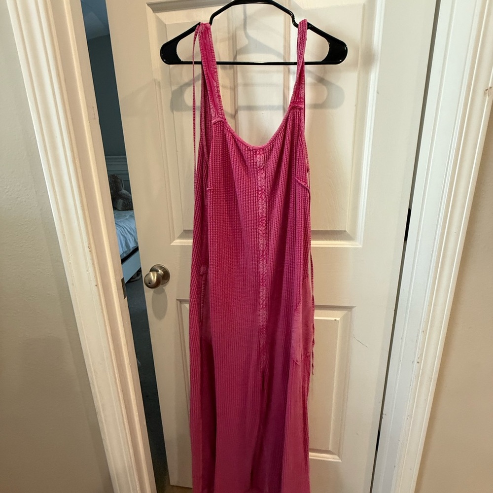 Free People Pink Jumpsuit